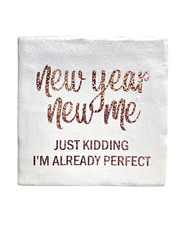 Tegeltje - New Year, New Me