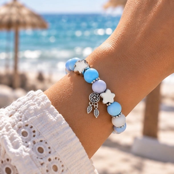 Blue Star armband handgemaakt - 149352 Blue Star armband handgemaakt