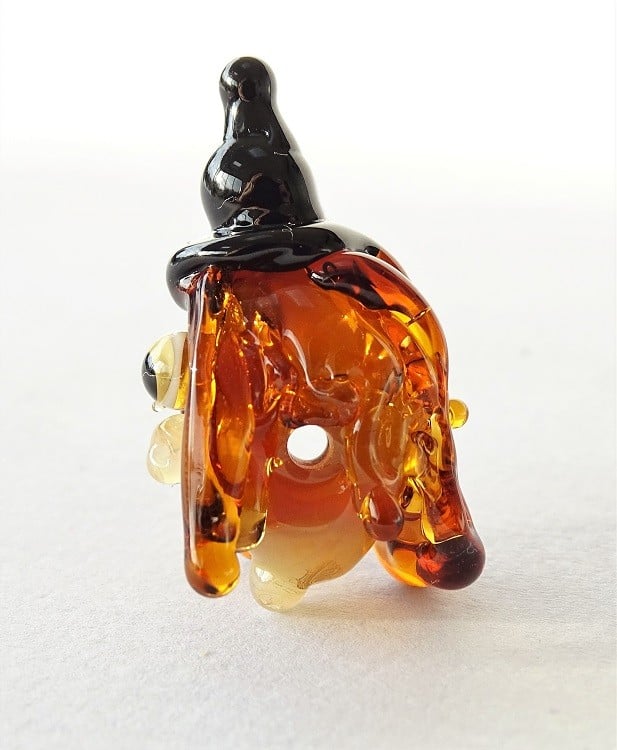 Handgemaakte Halloween glaskralen – set van 3 lampwork kralen - 155979 Handgemaakte Halloween glaskralen – set van 3 lampwork kralen