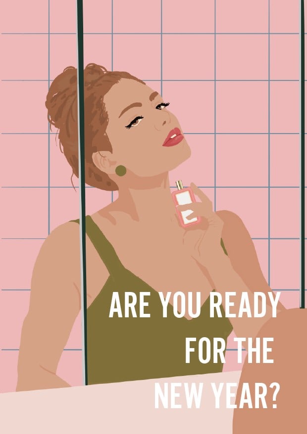 Postkaart Are You Ready for the New Year - 156274 Postkaart Are You Ready for the New Year