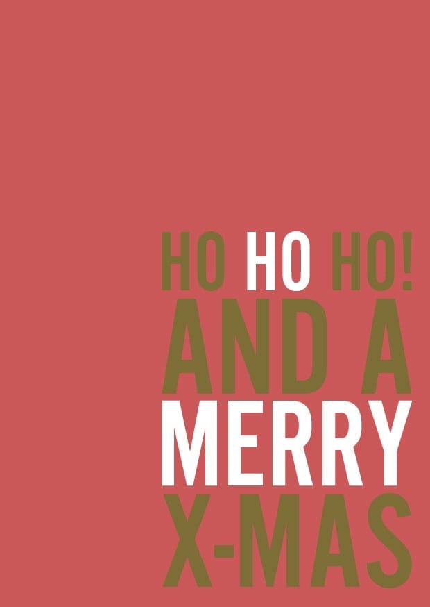 Postkaart HoHoHo and a Merry X-Mas - 156288 Postkaart HoHoHo and a Merry X-Mas
