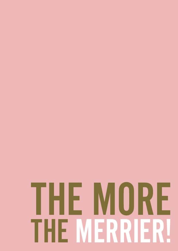 Postkaart The More The Merrier - 156298 Postkaart The More The Merrier
