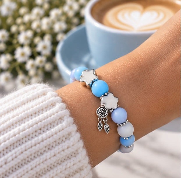 Blue Star armband handgemaakt - 149351 Blue Star armband handgemaakt