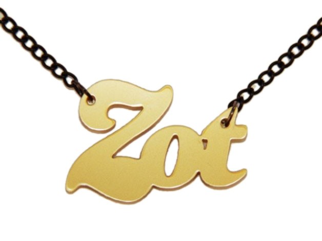 Zot! naamketting goud