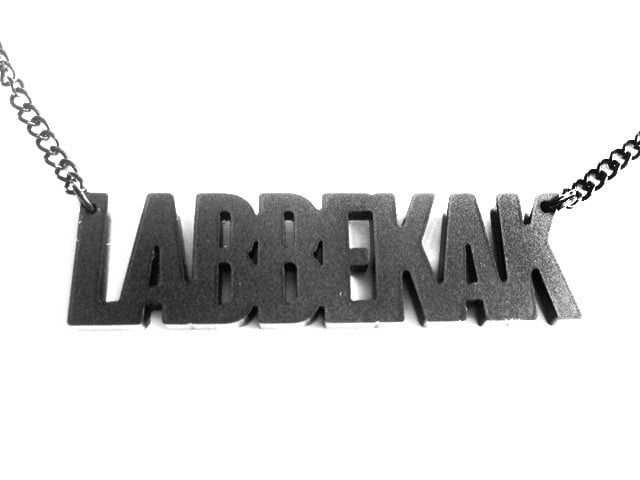 Labbekak! (zwart) - 61198.jpeg Labbekak! ketting (zwart)