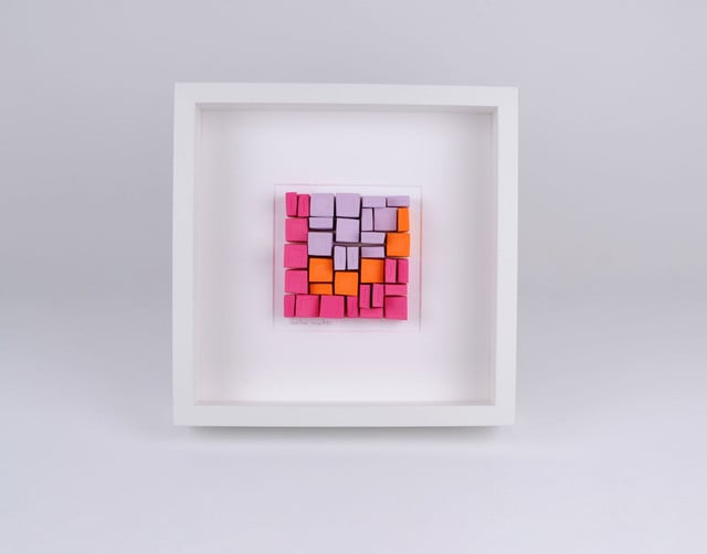 Kunstobject - Tulp -papier - lila - roze - 155404 Kunstobject - Tulp -papier - lila - roze