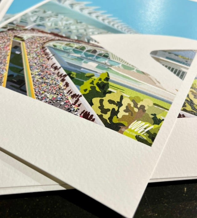 Valencia Marathon Art Print