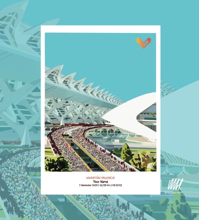 Valencia Marathon Art Print