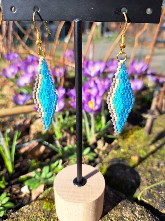 handgemaakte kralenoorbellen coast - 78066 handgemaakte kralenoorbellen coast