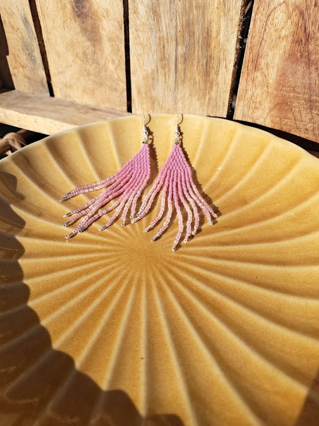 Fringe oorbellen Silver Blush - 132740 Fringe oorbellen Silver Blush