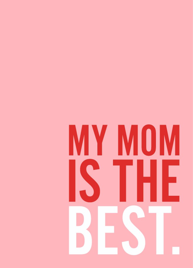 Postkaart My Mom Is The Best - 150737 Postkaart My Mom Is The Best