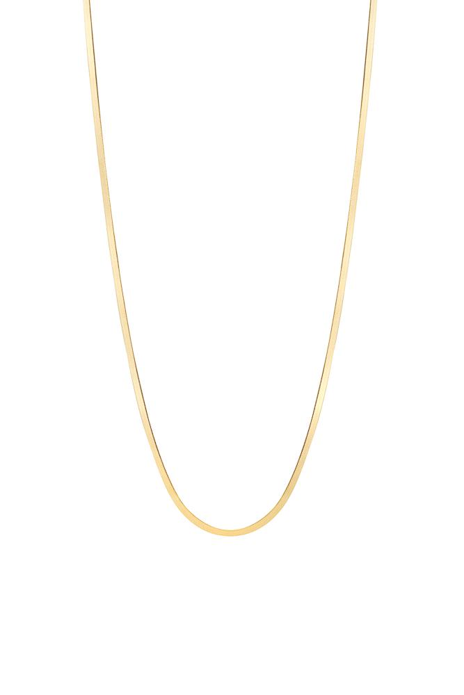 Gold Plated Necklace Flat Link