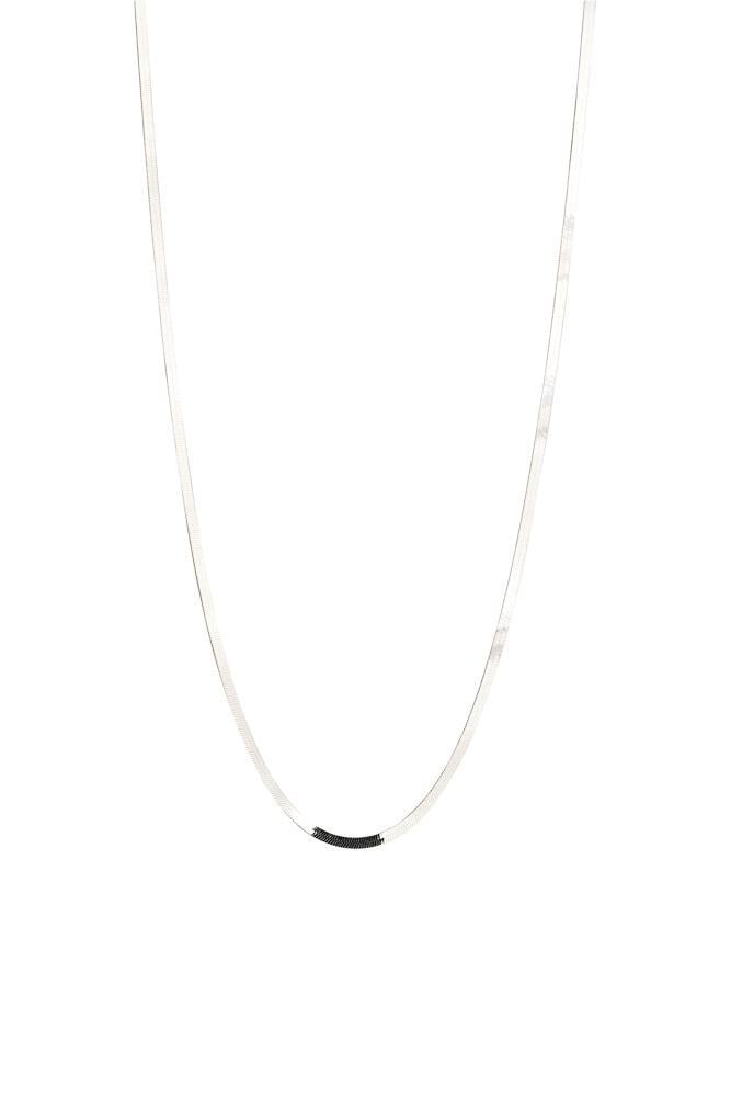 Silver Necklace Flat Link