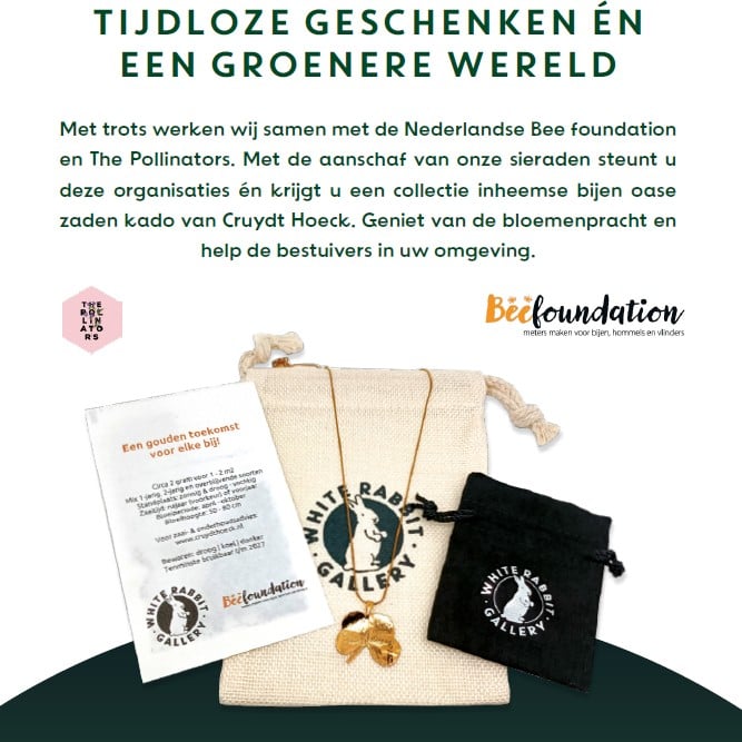 Écht klavertje vier hanger