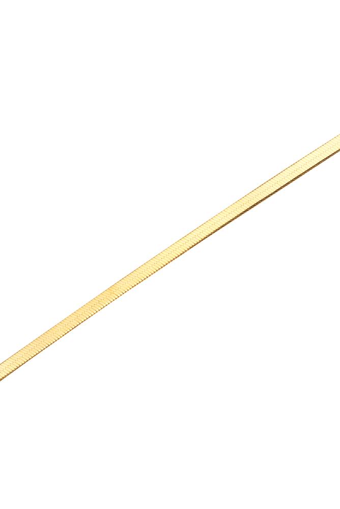 Gold Plated Necklace Flat Link