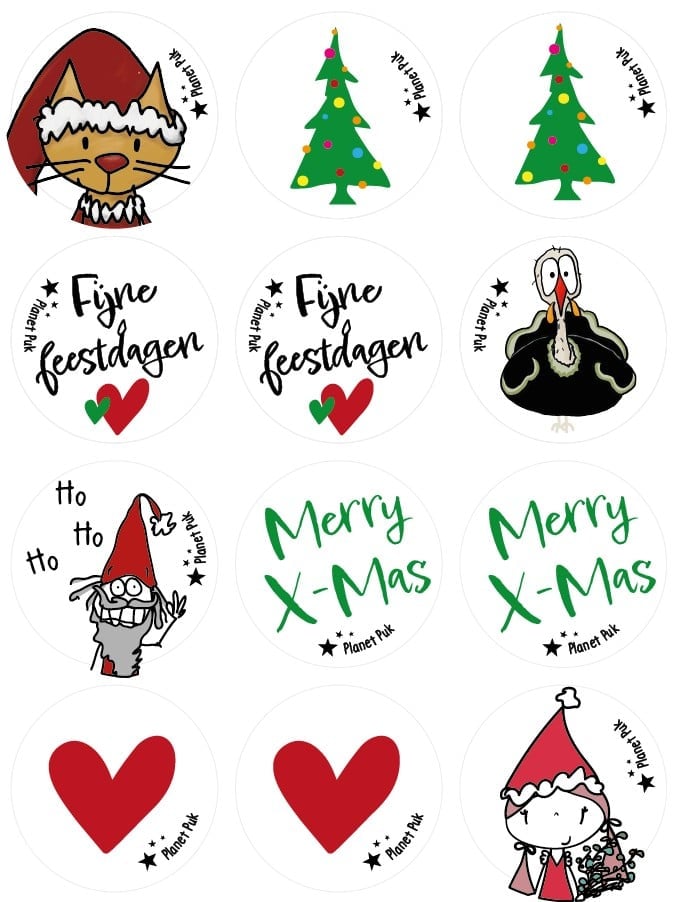 Kerstkaarten Mix + Stickervel!