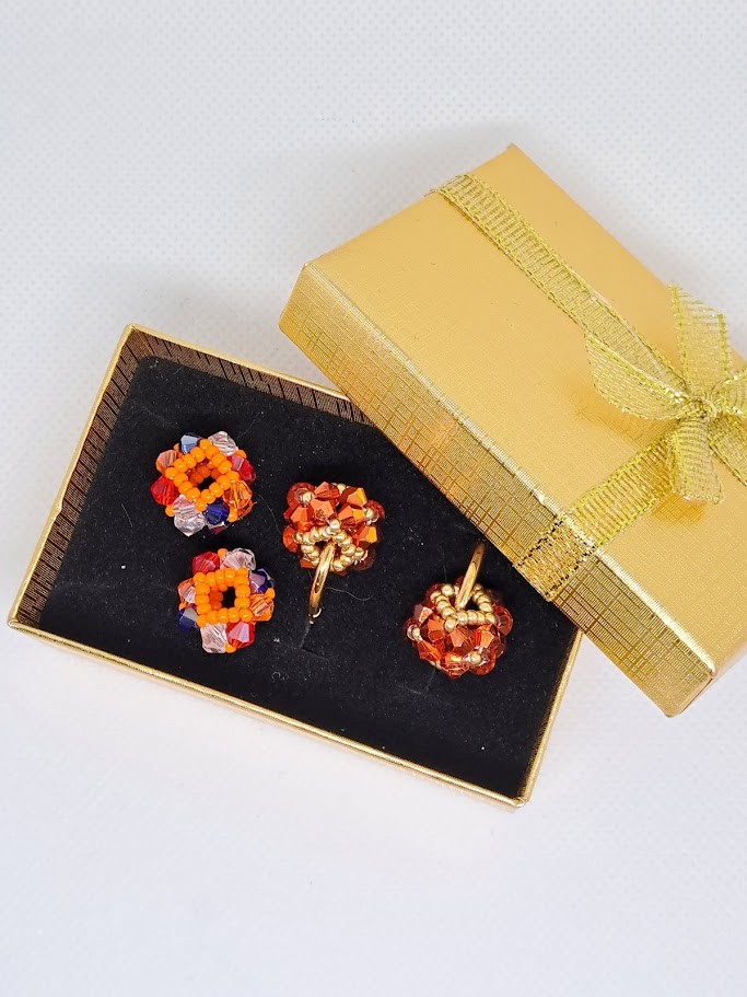🧡 Aurora Switch Set – Dutch Delight (oorringen 2,0 cm)