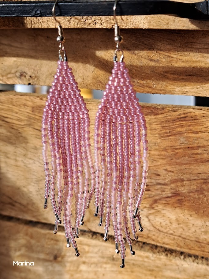 Fringe oorbellen Silver Blush - 132741 Fringe oorbellen Silver Blush