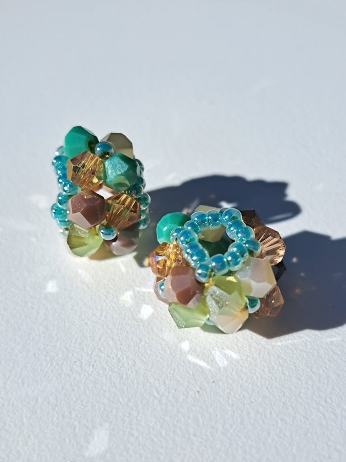 ✨ Aurora Switch beads - glitter - 151489 ✨ Aurora Switch beads - Woodland Mist💧