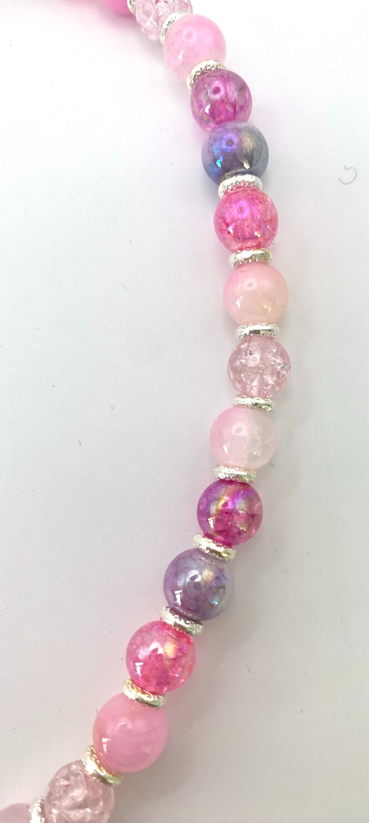 Handgemaakt telefoonkoord met kralen - HZ30044