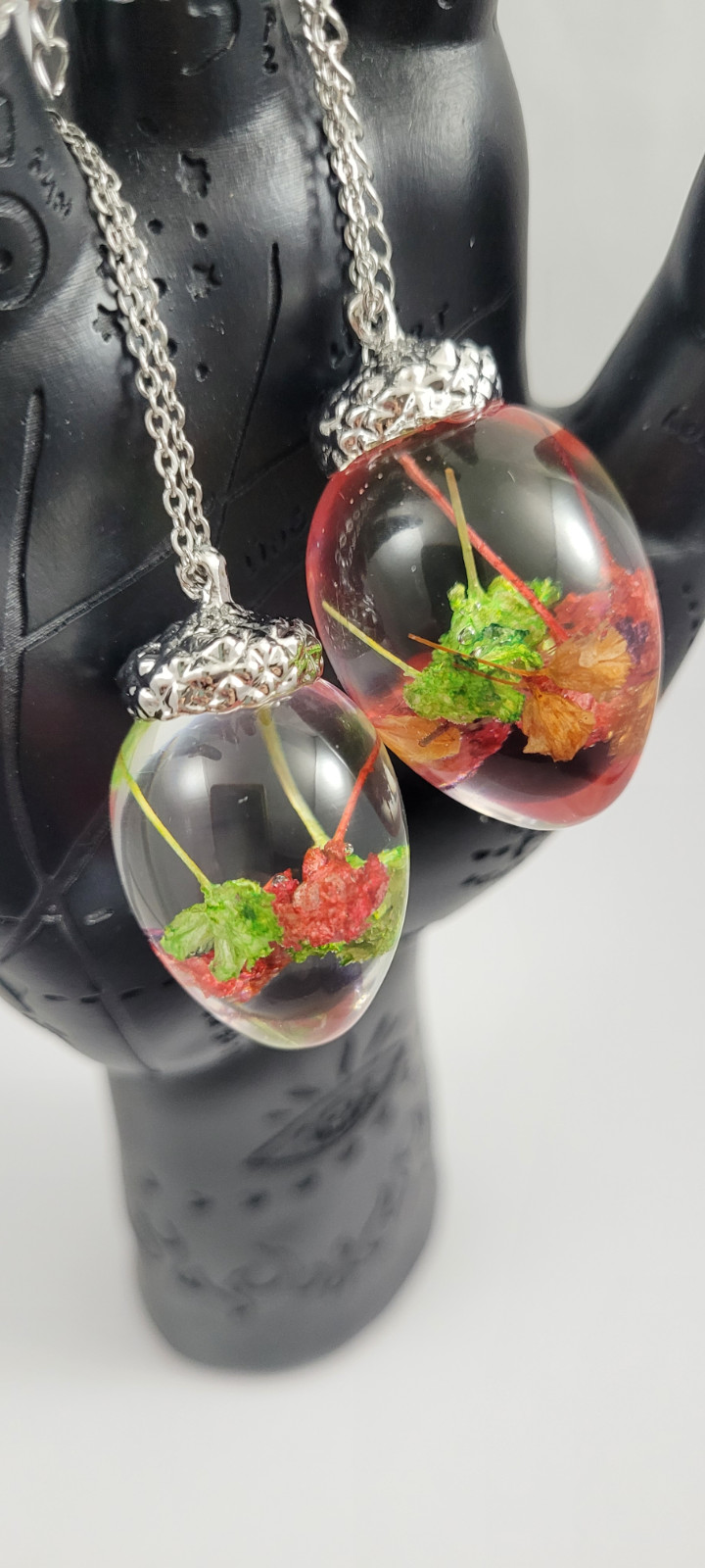 Bloemen eikel vorm ketting - 102584 Bloemen eikel vorm ketting