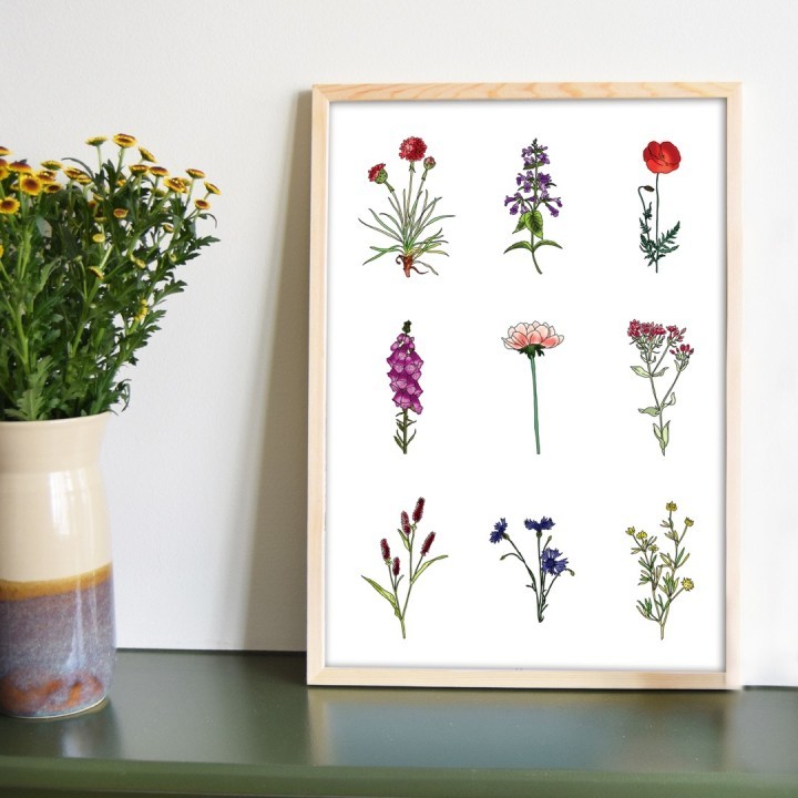 Spring Flowers – kleurrijke bloemen poster - 139400 Spring Flowers – kleurrijke bloemen poster