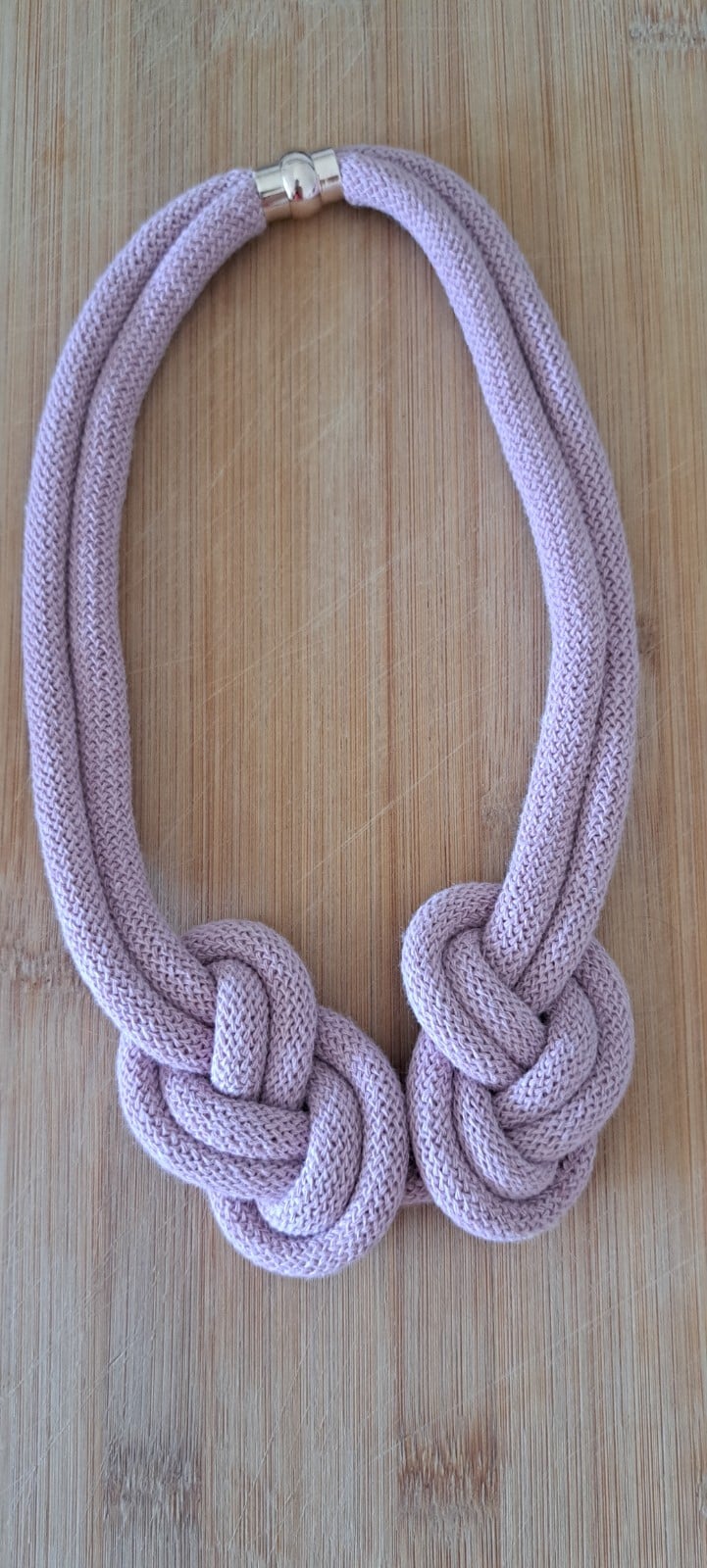 Textiel ketting roze - 83949 Textiel ketting roze