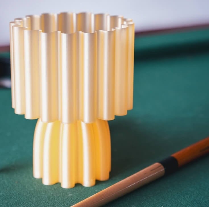 3D geprinte lamp | Citrus Geel - 101720 3D geprinte lamp | Citrus Geel