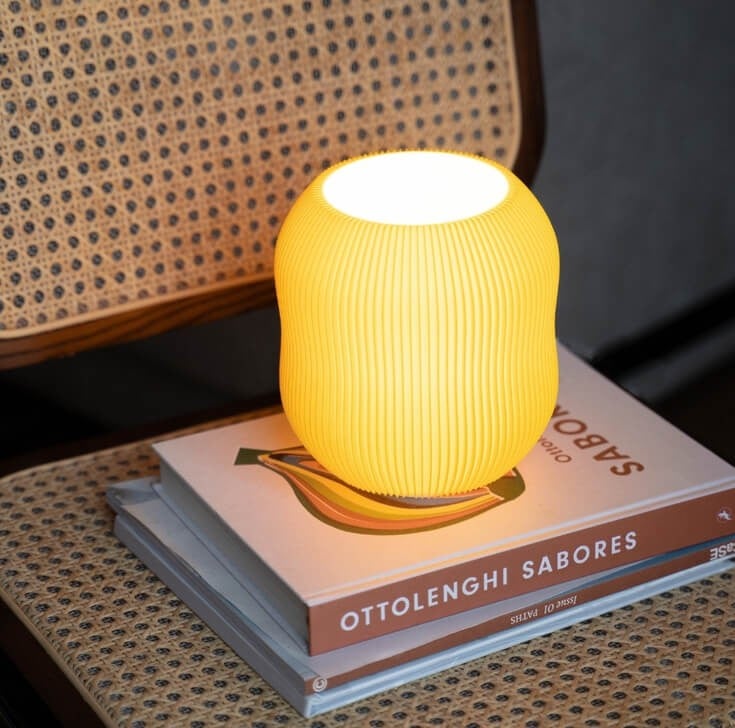 3D geprinte lamp | Geel | Biologisch Plastic - 101733 3D geprinte lamp | Geel | Biologisch Plastic