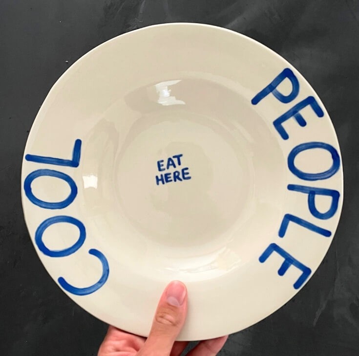 Handgemaakt keramiek diep bord | Cool People