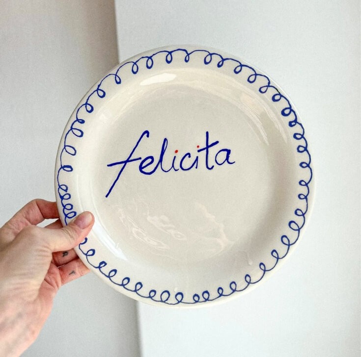 Keramiek bord | Felicita