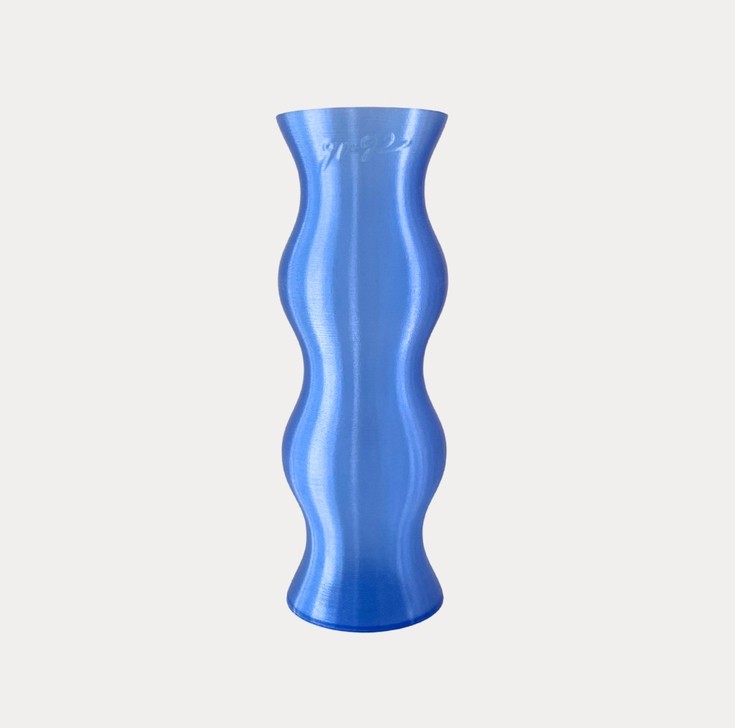 91-92 Vaas blue | 3D geprint & 100% gerecycled - 109731 91-92 Vaas blue | 3D geprint & 100% gerecycled