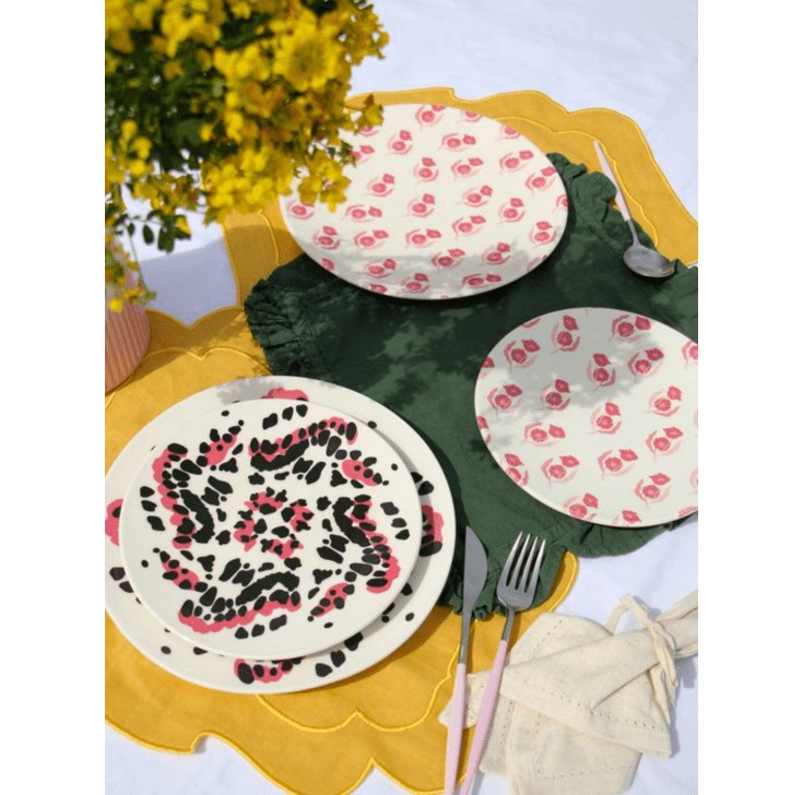 Handgemaakt wandbord | Exotic Bloom