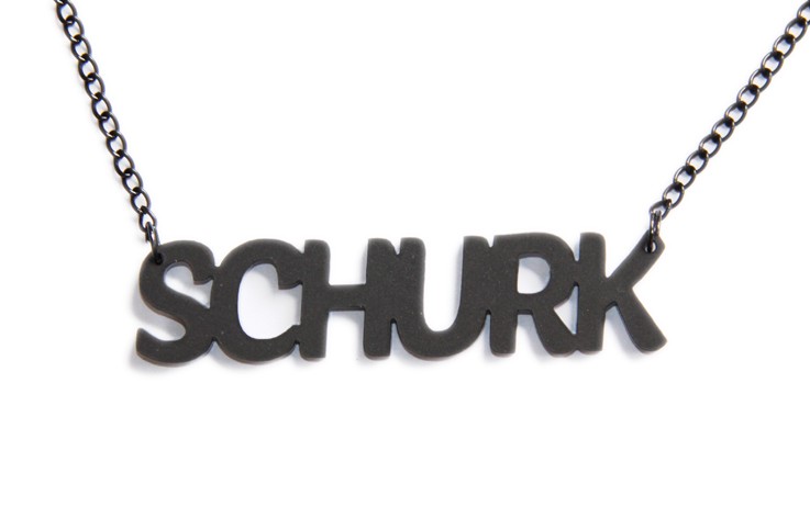 Grote schurk! ketting (zwart)