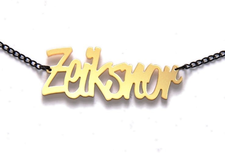 Zeiksnor! 1 naamketting (goud)