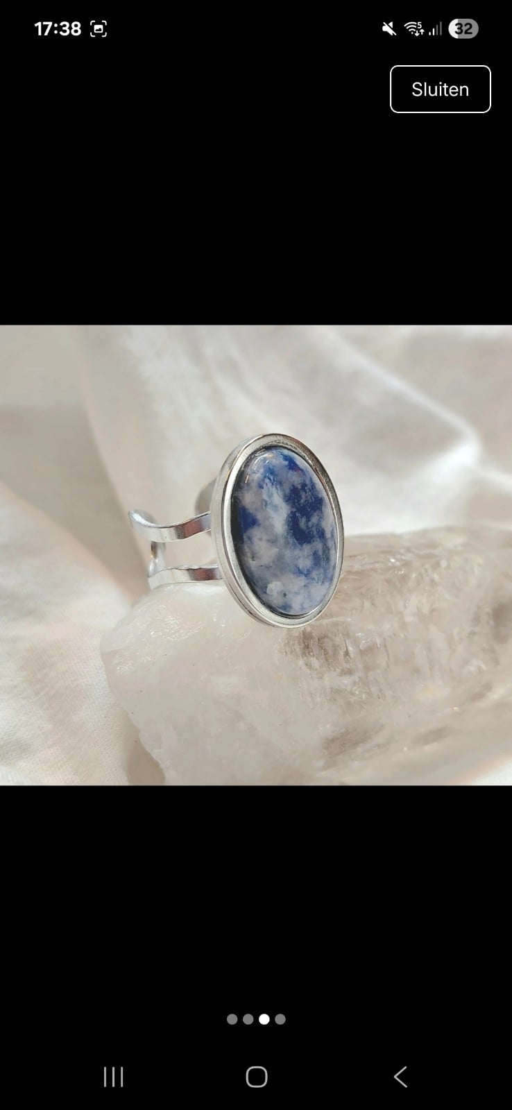 Verstelbare ring sodaliet - 142558 Verstelbare ring sodaliet