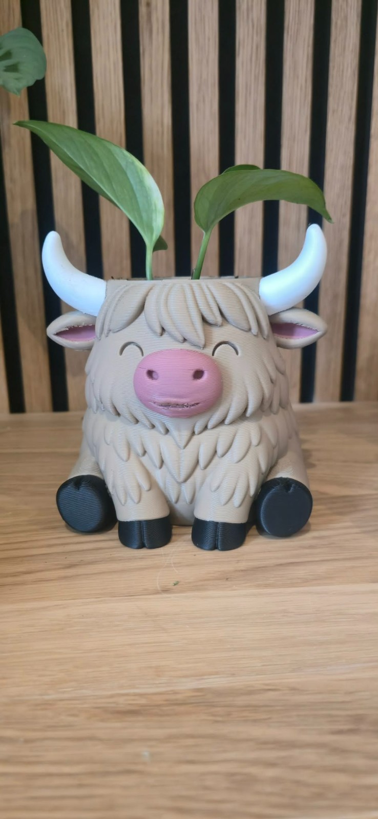 Highland Cow Bloempot
