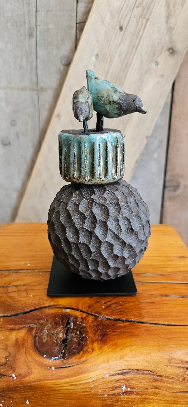 Keramische sculptuur – Vogelpaar - 148124 Keramische sculptuur – Vogelpaar