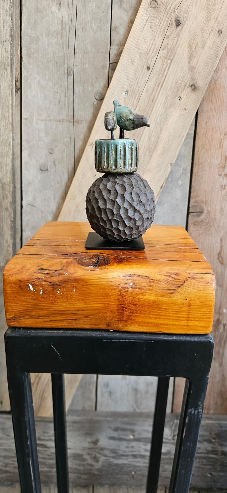 Keramische sculptuur – Vogelpaar - 148125 Keramische sculptuur – Vogelpaar