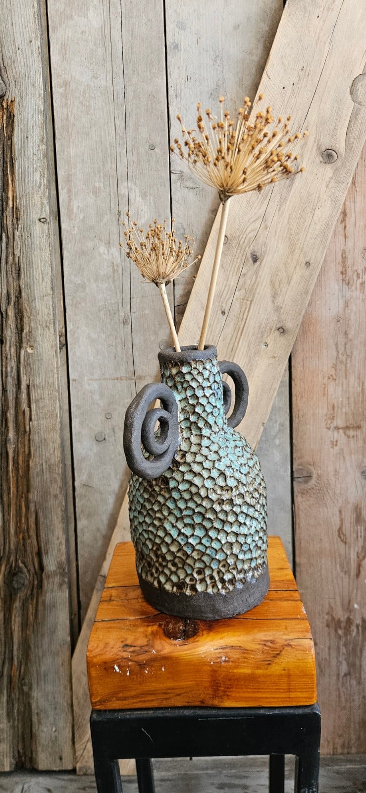 Sculpturale keramische vaas – Spiraal - 148176 Sculpturale keramische vaas – Spiraal