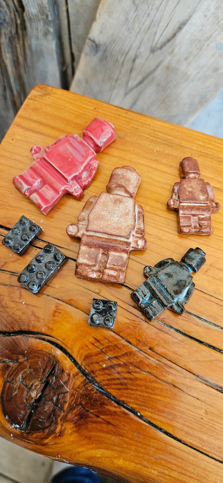 Unieke set handgemaakte keramische bouwfiguren - 148289 Unieke set handgemaakte keramische bouwfiguren