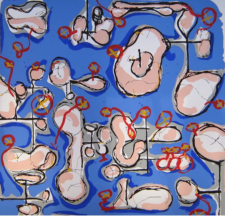 x compositie / Handlijncompositie 8