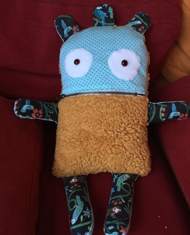 Zorgenvriendje op bestelling gemaakt