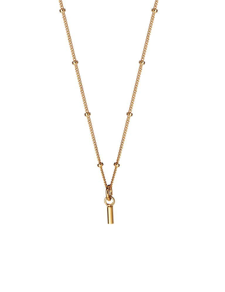 Gold Plated Necklace With Rod - 3079.jpeg Gold Plated Necklace With Rod