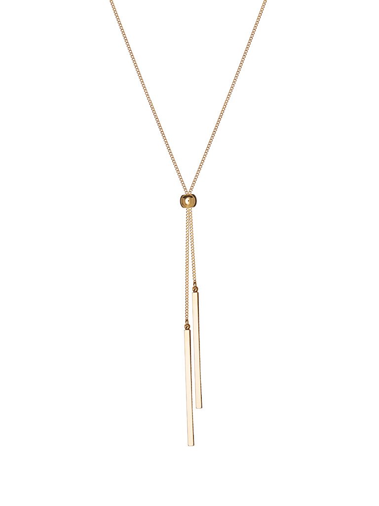 Gold Plated Necklace Ball and Two Rods - 3082.jpeg Gold Plated Necklace Ball and Two Rods