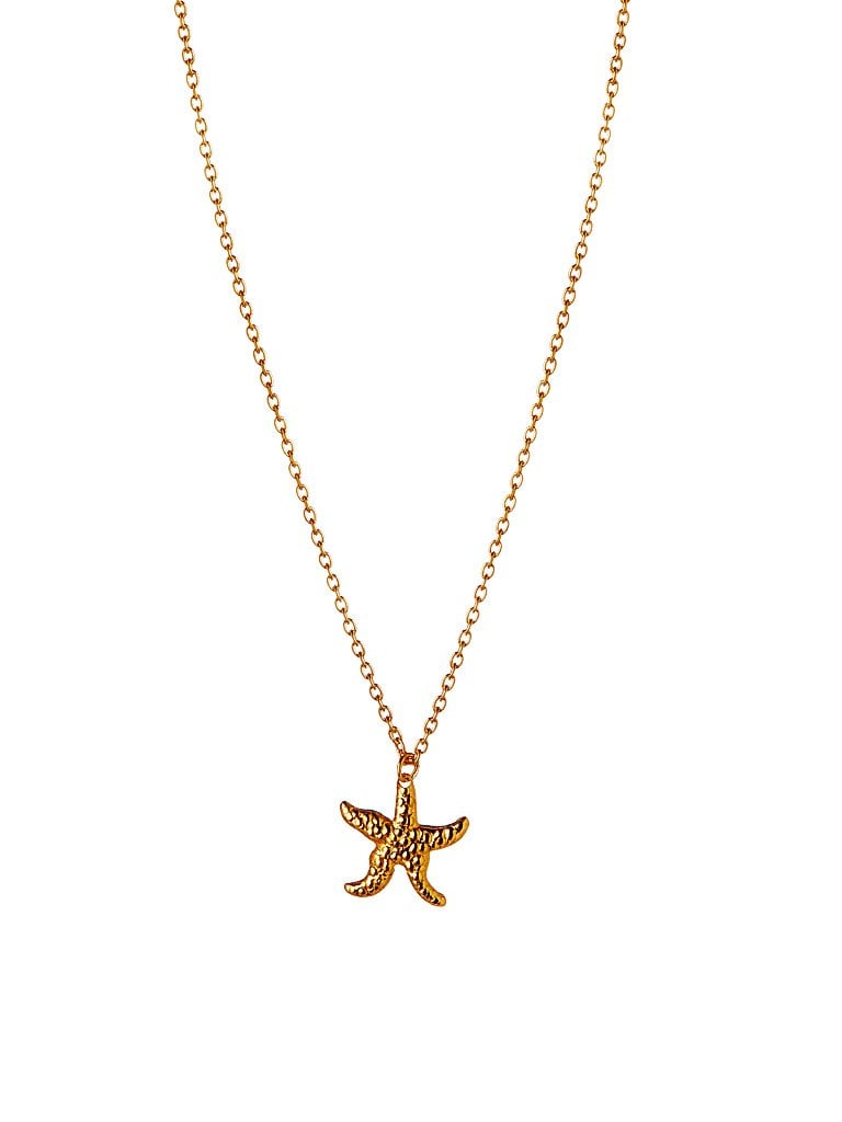Gold Plated Necklace With Starfish