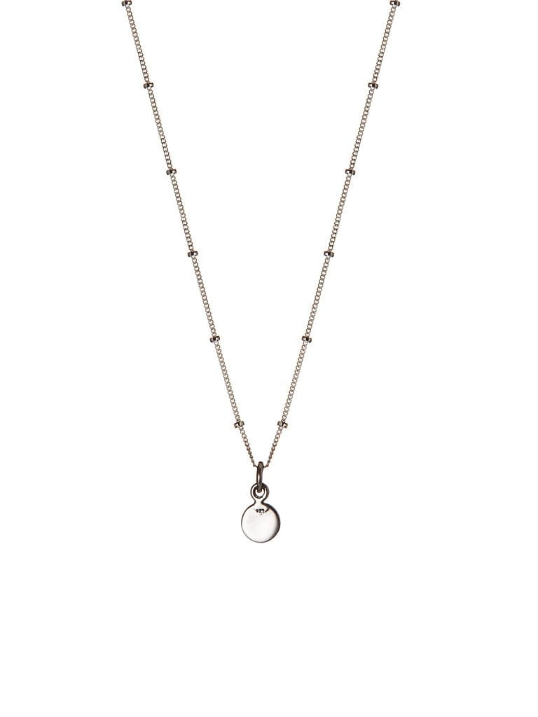 Silver Plated Necklace With Round - 3074.jpeg Silver Plated Necklace With Round