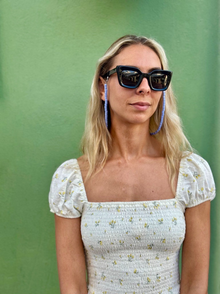 Brillenkoord Mallorca Lila of Perzikkleur