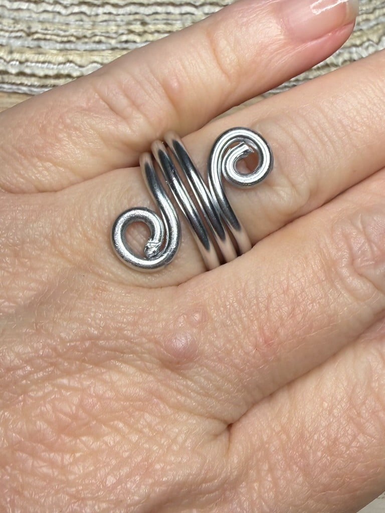 Zilveren statement ring