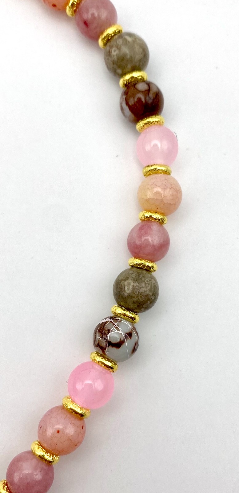 Handgemaakt telefoonkoord met kralen - HG30017